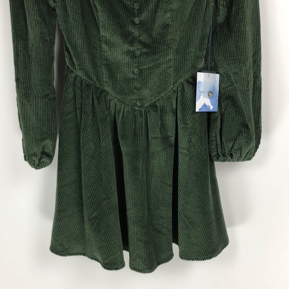 Majorelle Alessandra Mini Dress In Olive Green - Picture 6 of 13